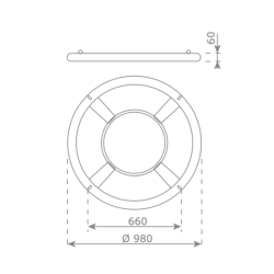 dimensions détaillées de la balançoire nid enfant diamètre 100 cm pour portique ou aire de jeu - Barbabois