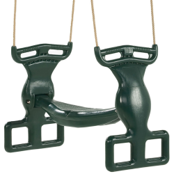 Siège de balançoire double enfant dos à dos pour portique et aire de jeu Blue Rabbit et autres