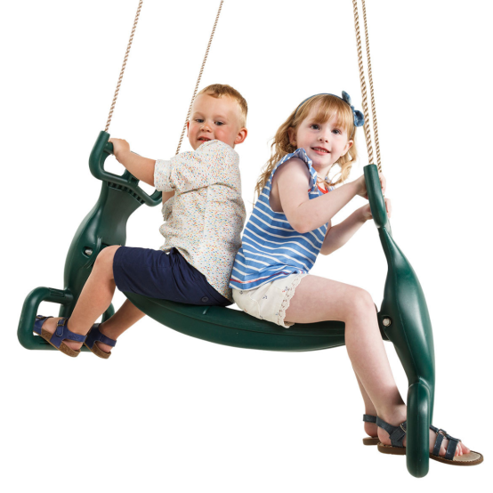 Siège de balançoire double enfant dos à dos pour portique ou aire de jeu - Barbabois