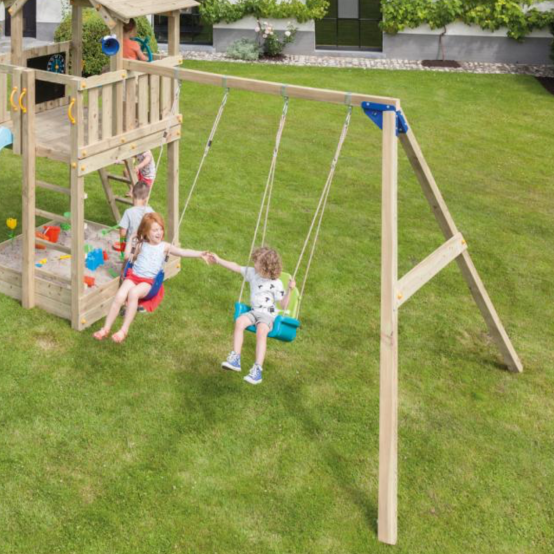 portique balançoire pour aire de jeu Blue Rabbit - module Swing - Barbabois