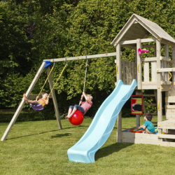 portique de balançoire pour aire de jeux Blue Rabbit - module Swing - Barbabois