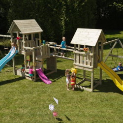 Passerelle filet pour aire de jeu jardin bois - Barbabois - Blue Rabbit Bridge