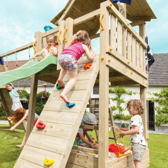 Mur d'escalade pour aire de jeu enfant – Blue Rabbit 2.0 module WALL - Barbabois