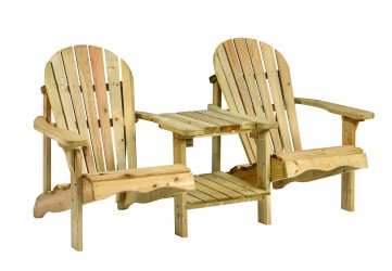 Fauteuils 2 places en bois...