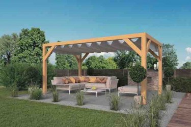 Pergola en bois pour toile...
