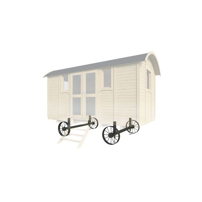 Jeu de roues pour roulotte – kit complet