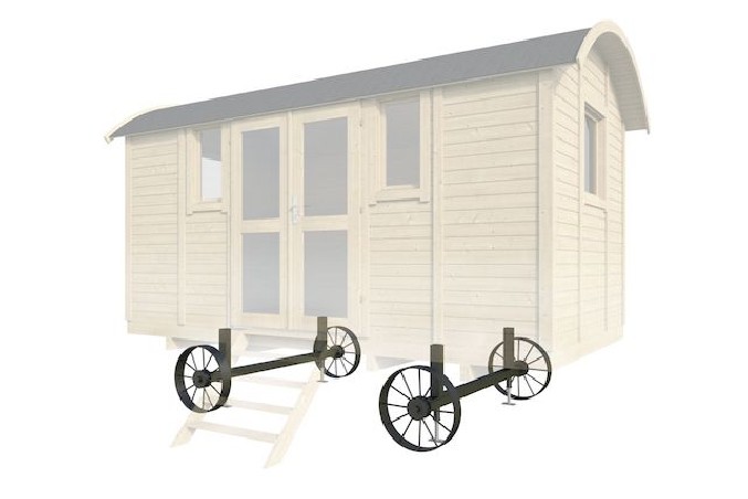 Jeu de roues pour roulotte – kit complet