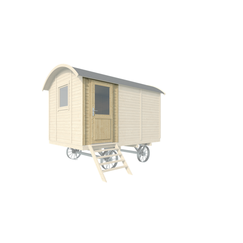 Panneau latéral avec porte pour roulotte