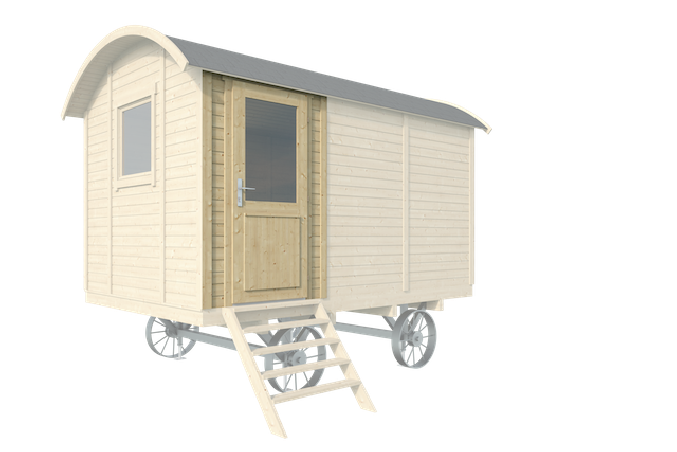 Panneau latéral avec porte pour roulotte