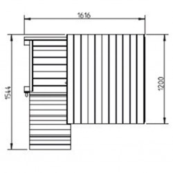 Station de jeux enfant Blue Rabbit - plan