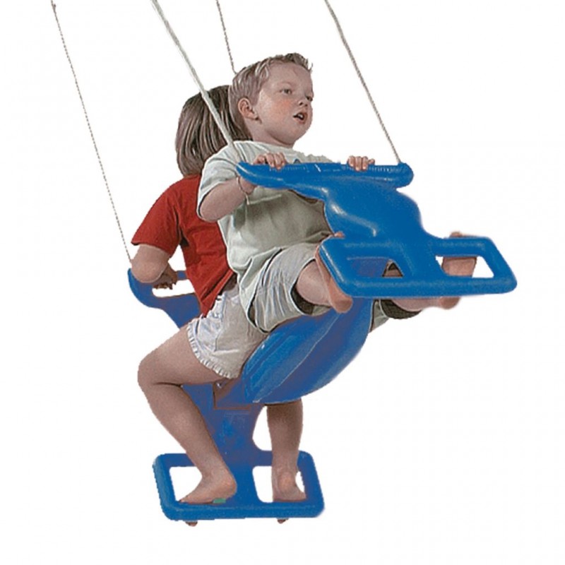 Balançoire duo enfant pour portique ou aire de jeu - Barbabois