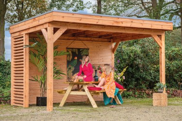 Pavillon de jardin ouvert...