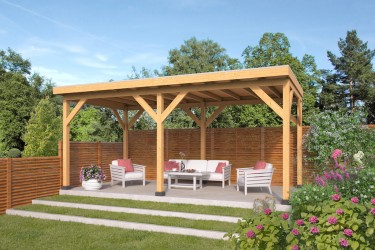 Pavillon de jardin ouvert 6...