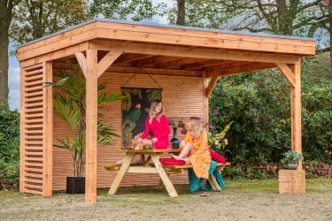 Pavillon de jardin ouvert...