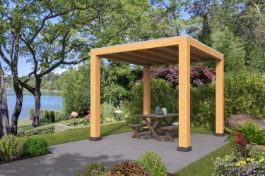 Pavillon de jardin ouvert 3...