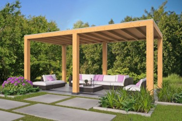Pavillon de jardin ouvert 6...