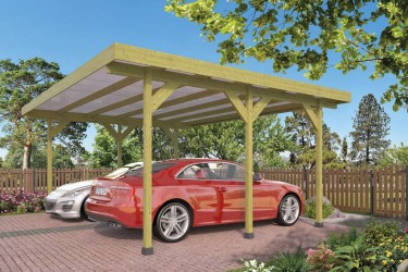 Carport double 5 x 6 m en bois