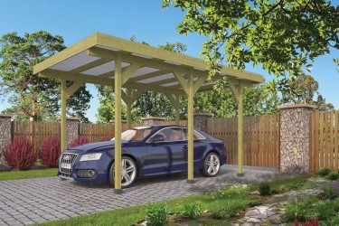 Carport simple 3 x 5 m en bois
