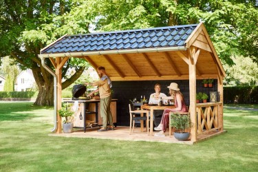 Pavillon de jardin semi...