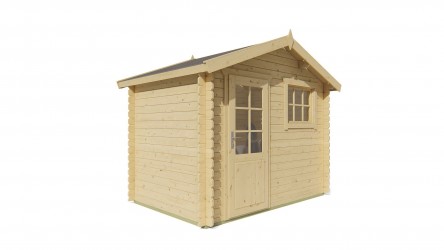 Abri STEN – porte vitrée