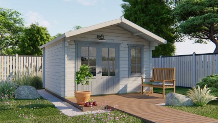 Abri de jardin ULRIK robuste bois 44 mm