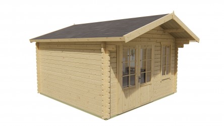 Abri bois ULRIK Barbabois – auvent latéral 70 cm