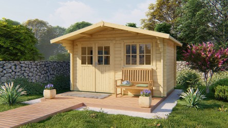 Abri de jardin RORIK robuste bois 58 mm