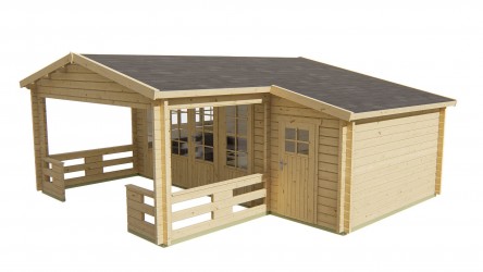 Chalet COVENTRY robuste bois 58 mm