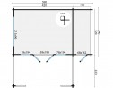 plan et dimensions du chalet COVENTRY Barbabois