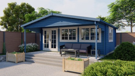 Chalet 22 m² avec auvent 11...