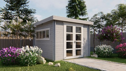 Abri de jardin toit plat 8...