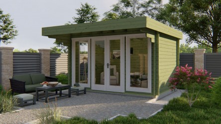 Abri de jardin toit plat 10...