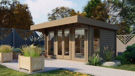 Abri de jardin toit plat 13...