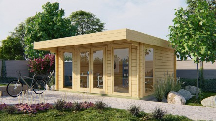 Abri de jardin YORICK moderne toit plat