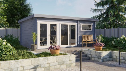 Abri de jardin toit plat 14...