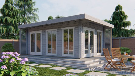 Abri de jardin toit plat 21...