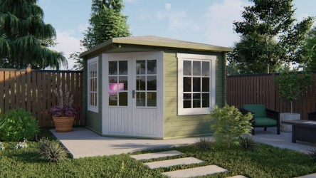 Abri de jardin d'angle 7 m²...