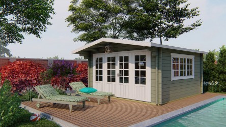 Chalet 18 m² avec avancée...