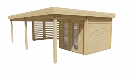 Grand auvent 20m² de l’abri OLETHA idéal terrasse couverte