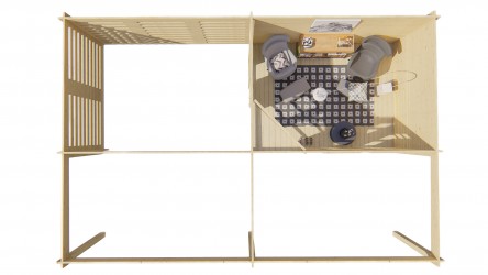 Abri de jardin OLETHA 10m² espace rangement