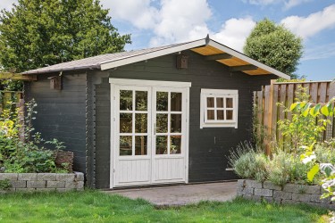 Abri de jardin INGMAR avec auvent 80 cm