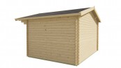 vue arrière abri de jardin bois clair INGMAR