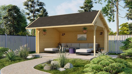 Pavillon de jardin semi...