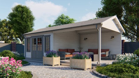 Abri de jardin 14 m² avec...