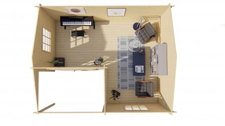 Abri de jardin JOHAN – intérieur