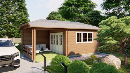 Abri de jardin 15 m² avec...