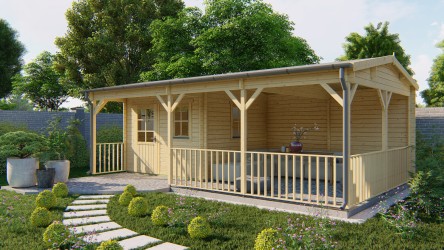 Abri de jardin RAGNA robuste bois 40 mm