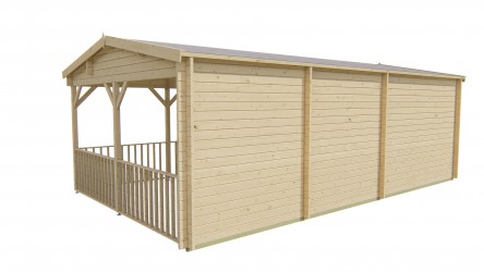 Abri de jardin RAGNA design contemporain bois épais