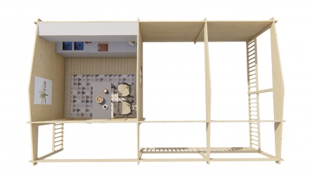 rangement et aménagements de l'abri de jardin RAGNA Barbabois