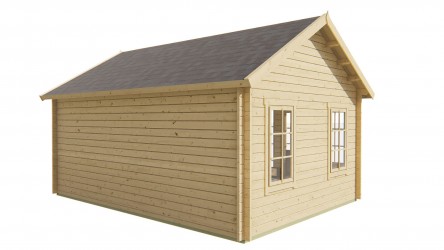 Chalet TREVOR en bois - vue arrière